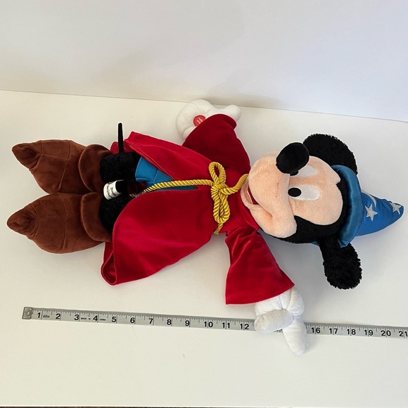 Disney Parks Sorcerer Mickey Wizard Plush With Red Blinking Pointer Finger - Picture 12 of 12